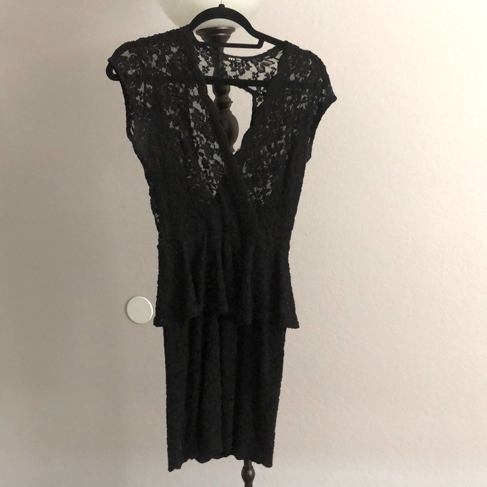 Black lace dress